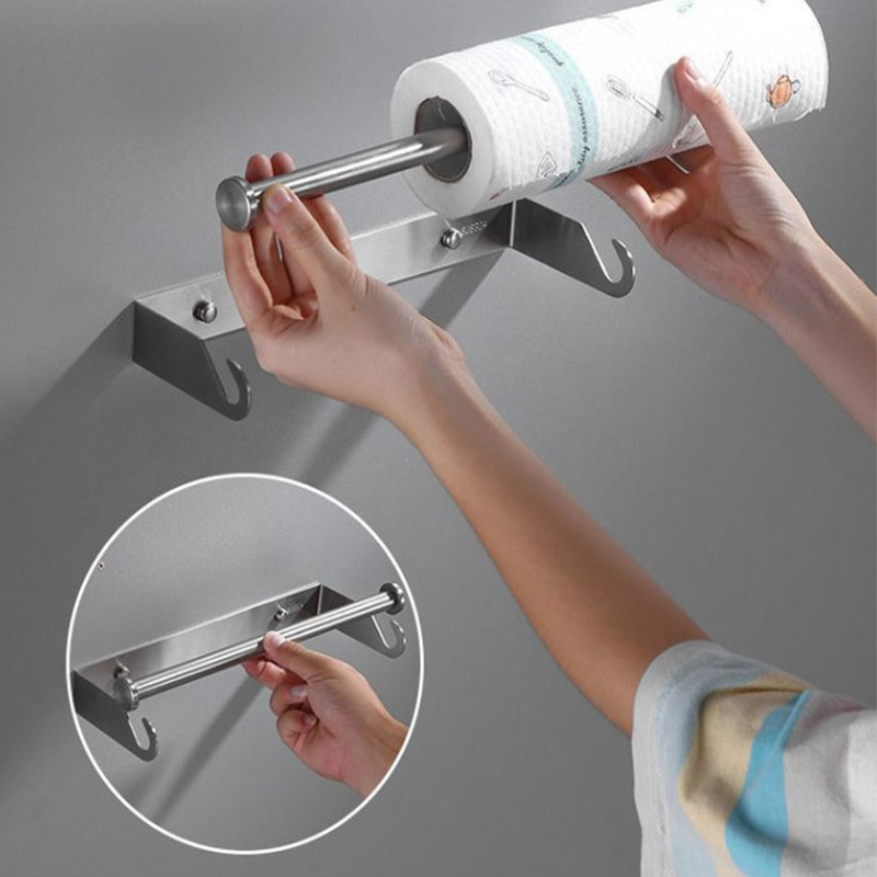 Commercial Kitchen Towels - Stainless Steel Kitchen Paper Towel Holder