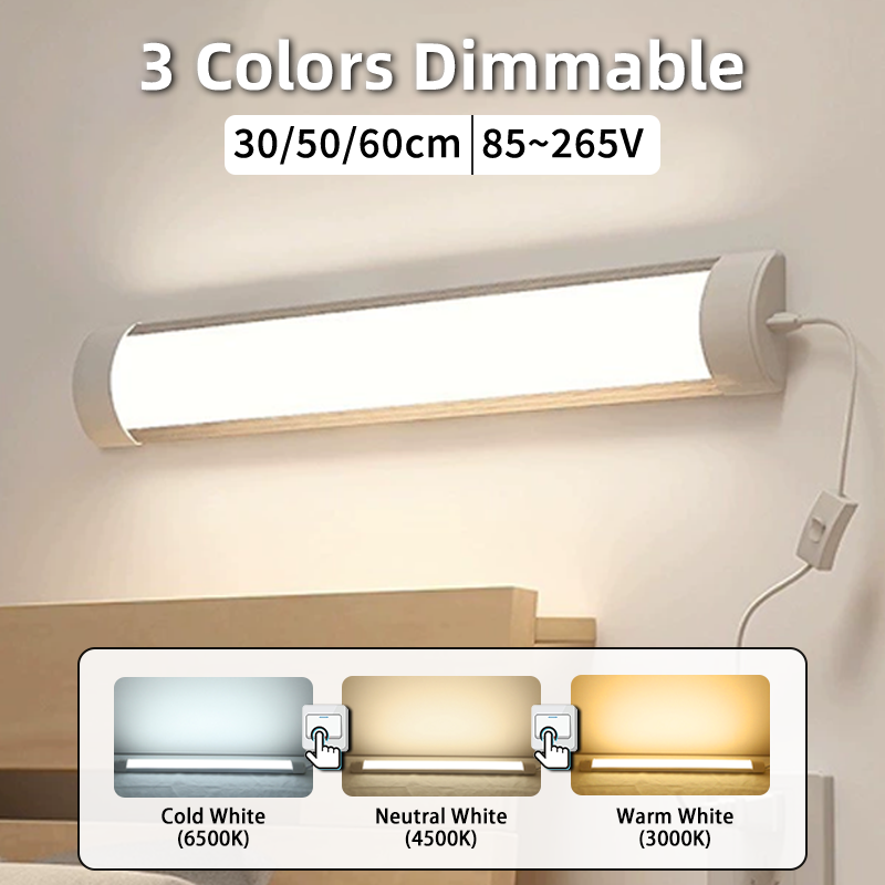 Commercial Kitchen Lights - 3 Colors Dimmable Led Tube Light