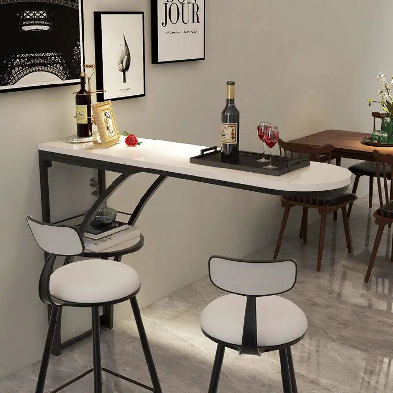 #Durable Metal Wood Bar Table  - Commercial Kitchen Small Space 评论和价格