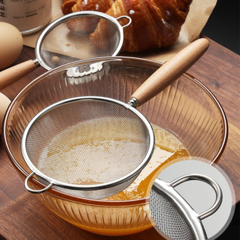 Wooden Handle Stainless Steel  - Commercial Kitchen Oil Filter 评论和价格