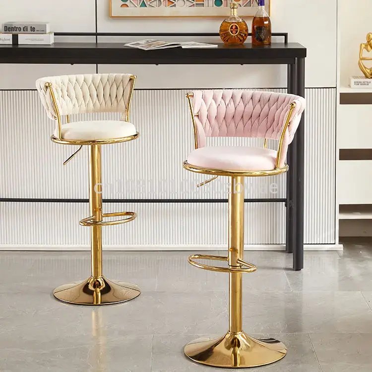 Modern Velvet Bar Stools Swive - Commercial Kitchen And Bar 评论和价格