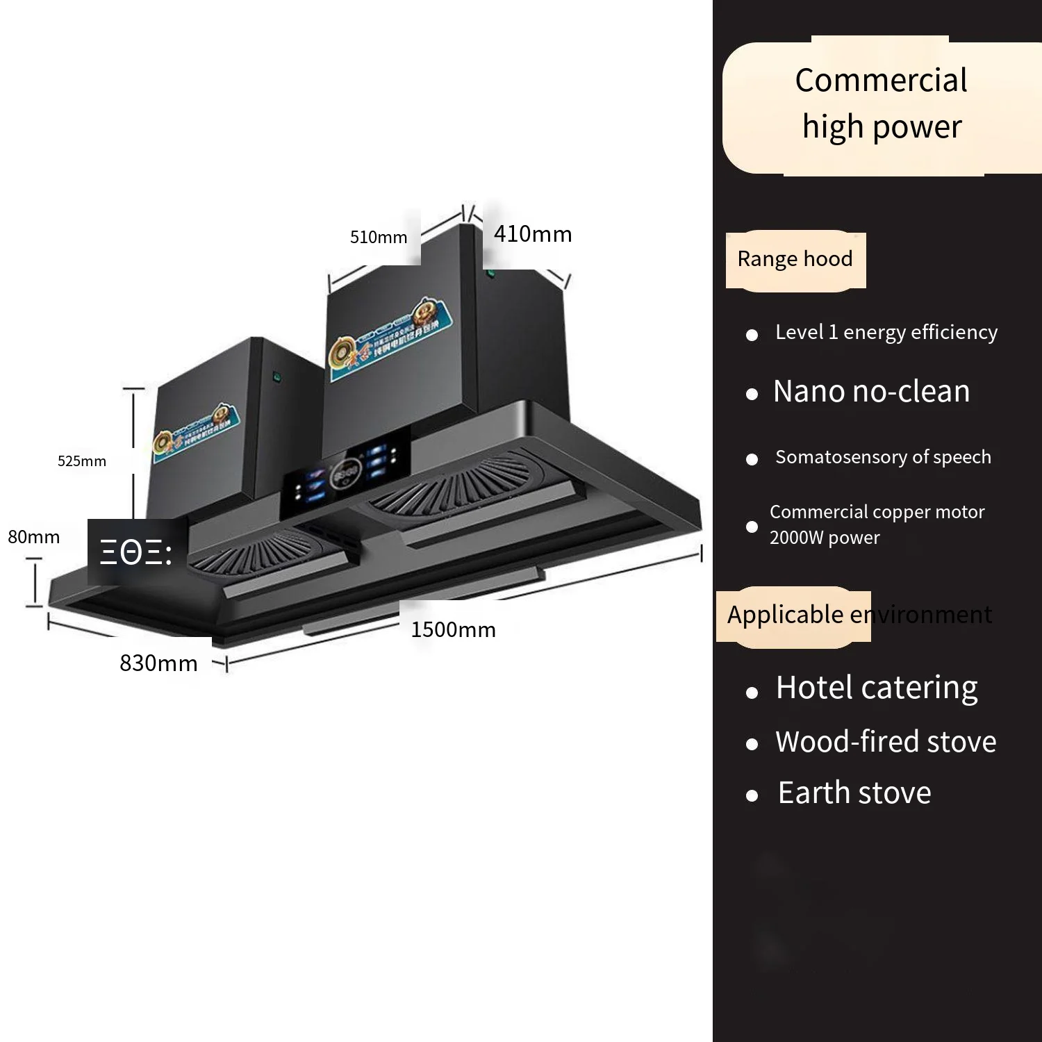 -for OEM  Hood Household Comme - Range Commercial Kitchen 评论和价格