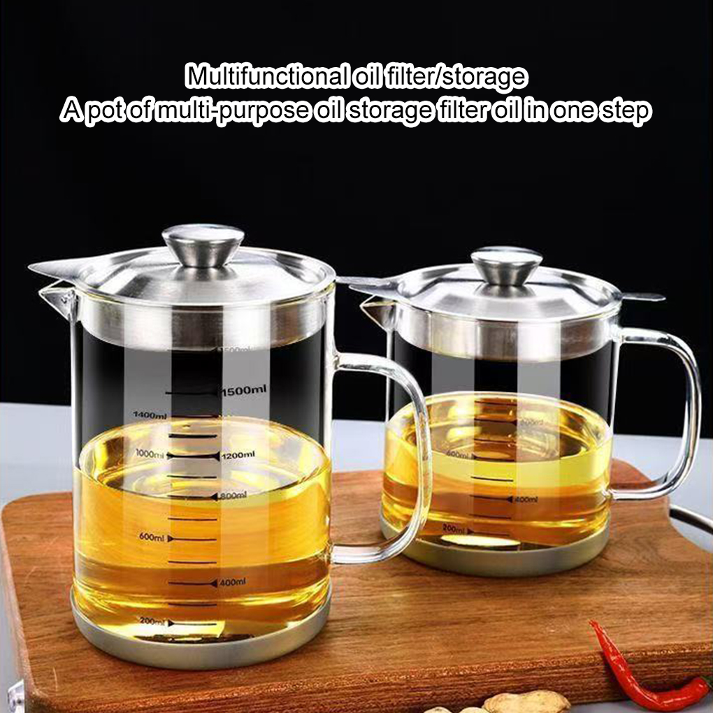 1L/1.5L Glass Oil Filter Kitch - Commercial Kitchen Oil Filter 评论和价格