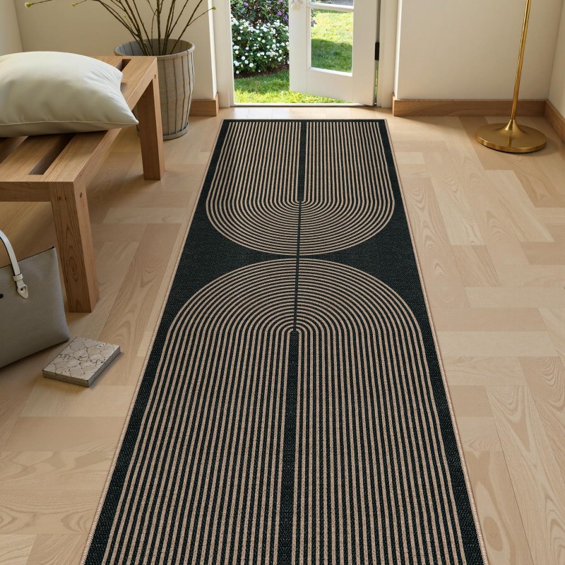 Art Deco Runner Rug Green Back - Commercial Kitchen Background 评论和价格