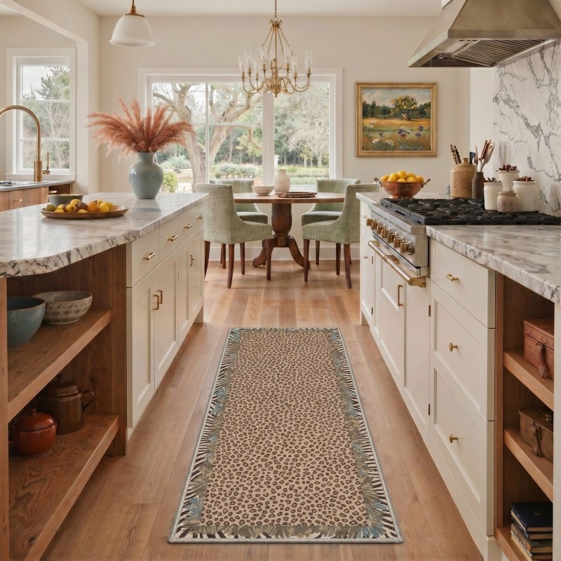 Mushroom Butterfly Runner Rug  - Commercial Kitchen Background 评论和价格