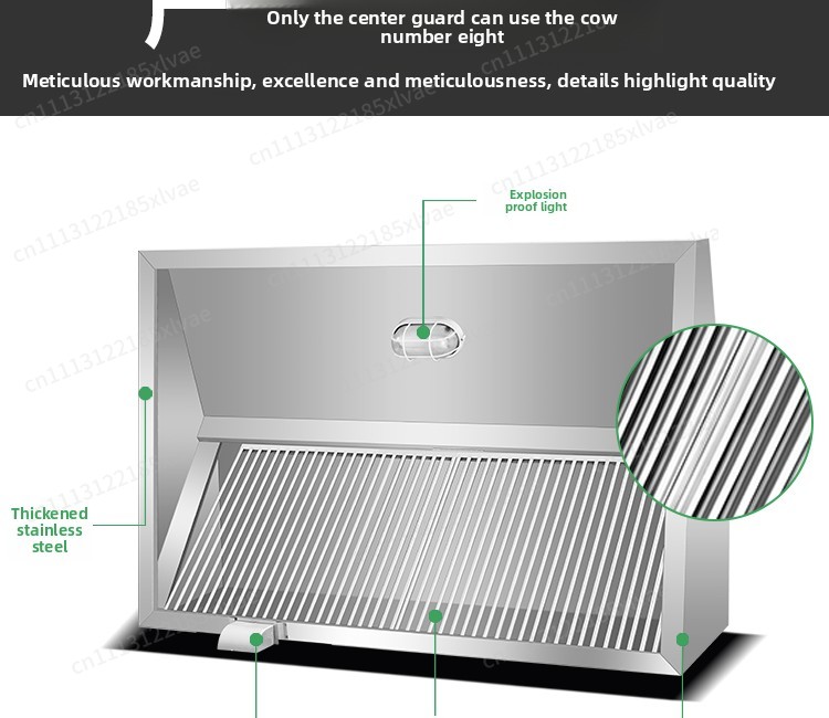 Thickened Stainless Steel Fume - Range Commercial Kitchen 评论和价格
