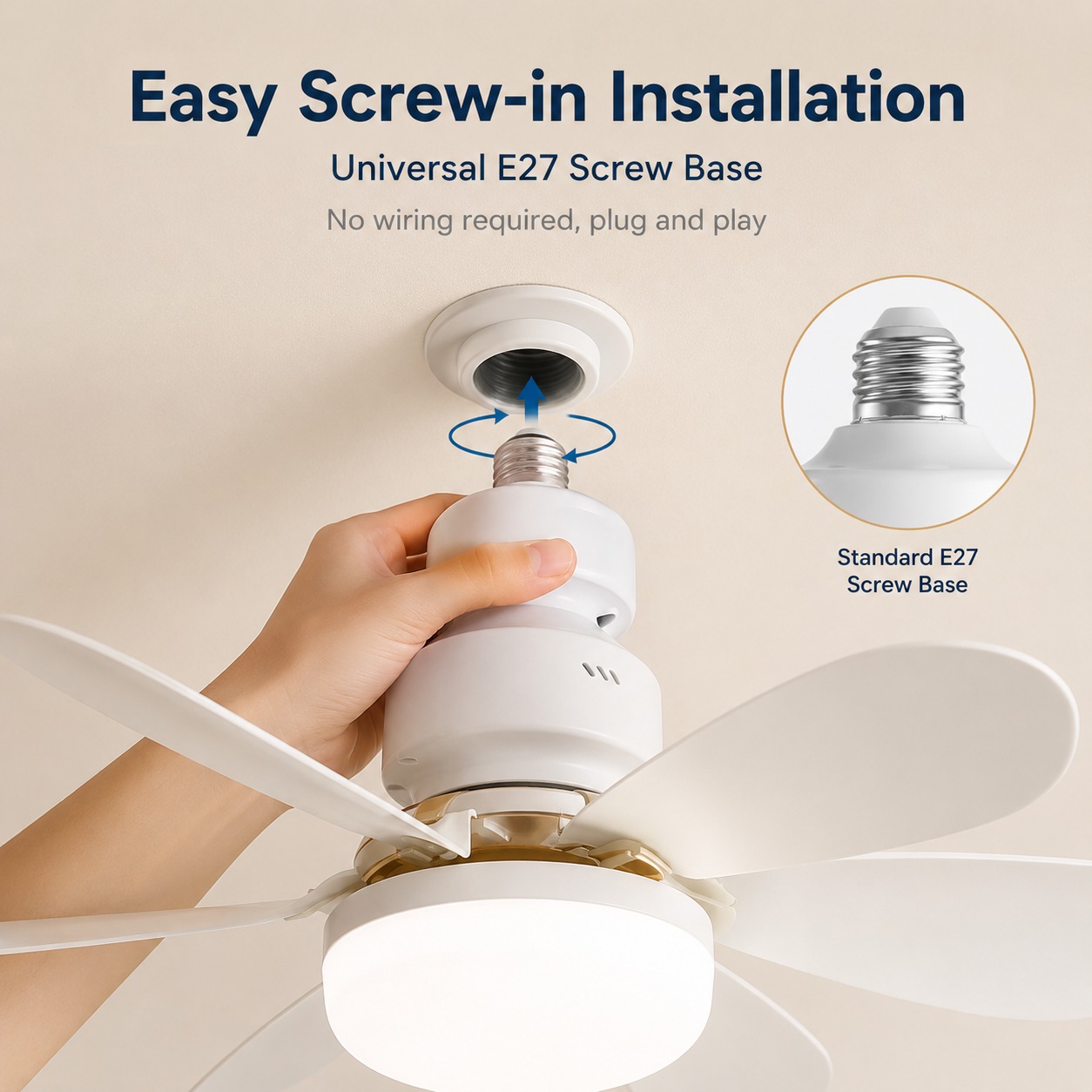 2026 New E27 Ceiling Fan Light - Commercial Kitchen Lights 评论和价格