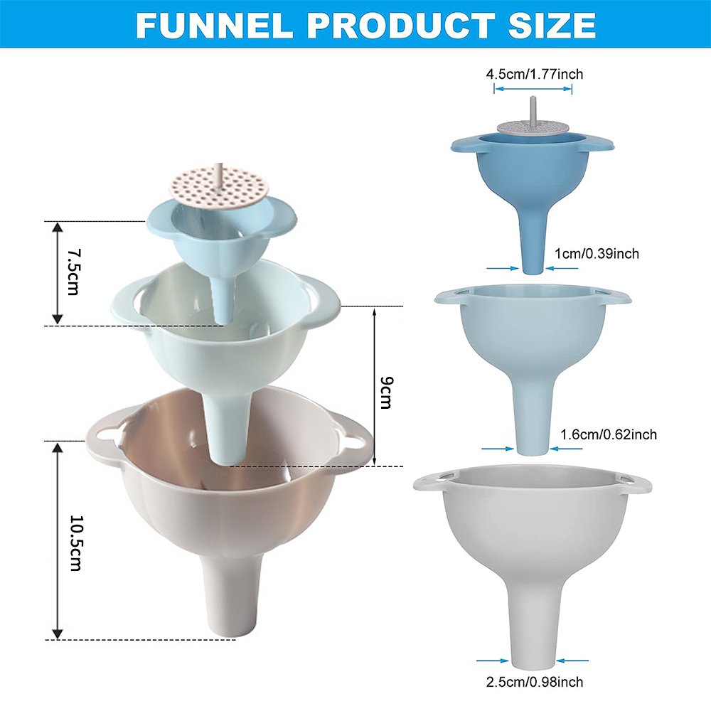 4 in 1 Kitchen Funnels for Fil - Commercial Kitchen Oil Filter 评论和价格