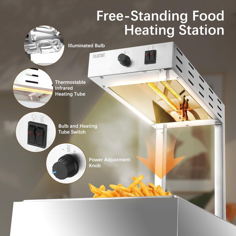 French Fry Warmer, Commercial  - Commercial Kitchen Lights 评论和价格