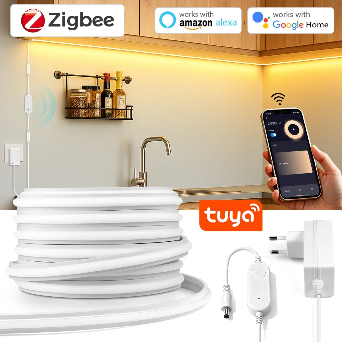 Zigbee 3.0 24V Neon LED Strip  - Commercial Kitchen Lights 评论和价格